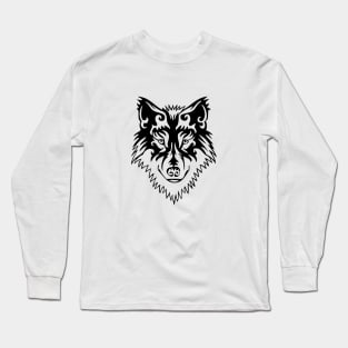 Wolf v4 Black Long Sleeve T-Shirt